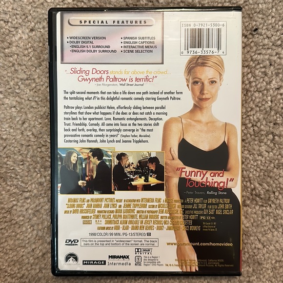 Sliding Doors DVD - Picture 2 of 2